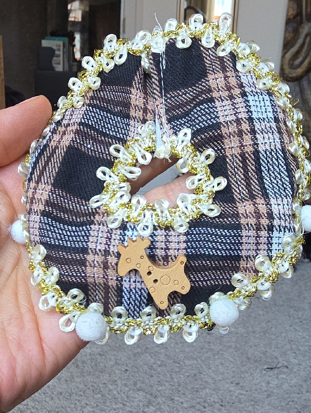 Plaid Labubu Cape